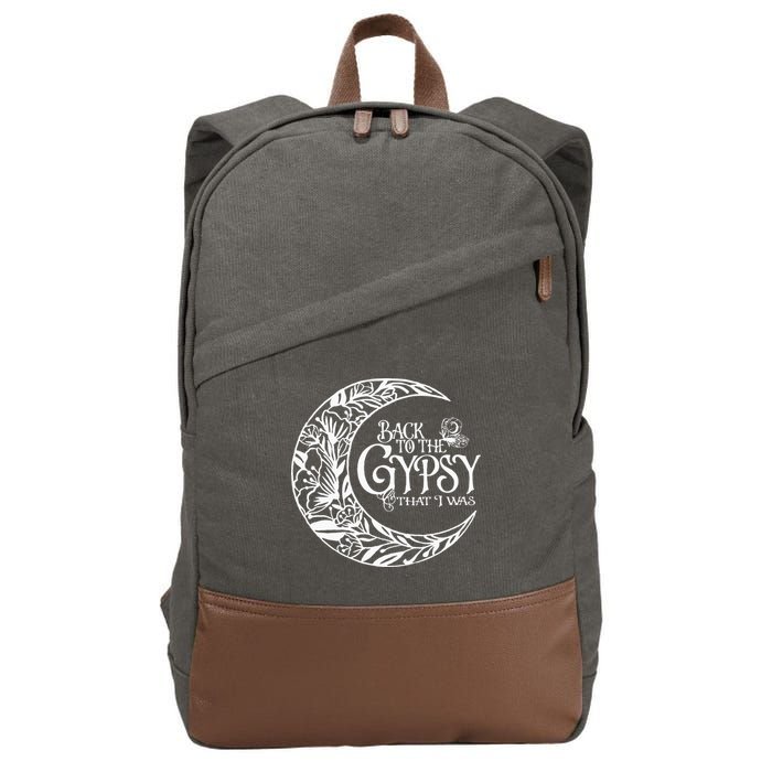 Back To The Gypsy That I Was Cotton Canvas Backpack