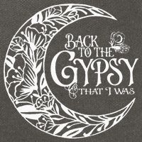 Back To The Gypsy That I Was Cotton Canvas Backpack