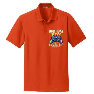 Birthday Time To Level Up Dry Zone Grid Polo