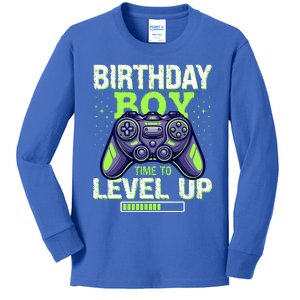 Birthday Time To Level Up Kids Long Sleeve Shirt