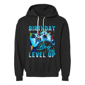 Birthday Time to Level Up Video Game Birthday Gamer Garment-Dyed Fleece Hoodie