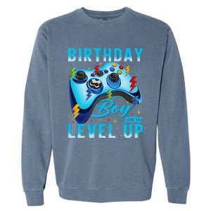 Birthday Time to Level Up Video Game Birthday Gamer Garment-Dyed Sweatshirt