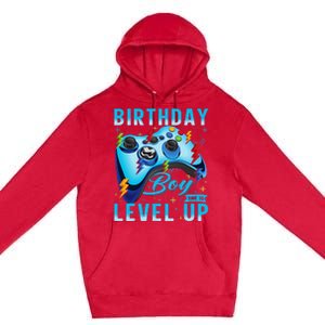 Birthday Time to Level Up Video Game Birthday Gamer Premium Pullover Hoodie