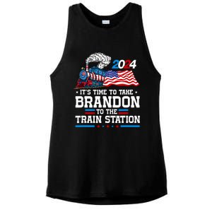 Brandon To Thetrain Station Kinda Day 2024 Ladies PosiCharge Tri-Blend Wicking Tank