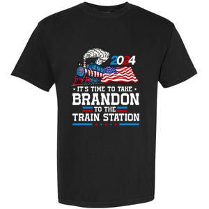 Brandon To Thetrain Station Kinda Day 2024 Garment-Dyed Heavyweight T-Shirt