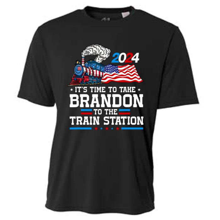 Brandon To Thetrain Station Kinda Day 2024 Cooling Performance Crew T-Shirt