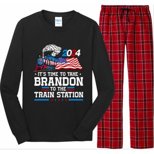 Brandon To Thetrain Station Kinda Day 2024 Long Sleeve Pajama Set