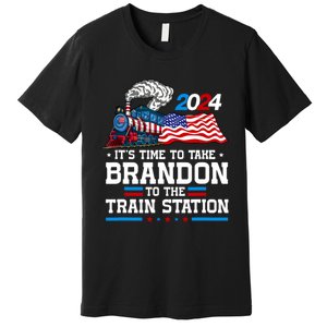 Brandon To Thetrain Station Kinda Day 2024 Premium T-Shirt