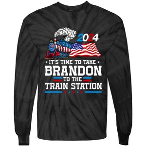 Brandon To Thetrain Station Kinda Day 2024 Tie-Dye Long Sleeve Shirt