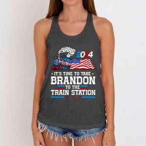 Brandon To Thetrain Station Kinda Day 2024 Women's Knotted Racerback Tank