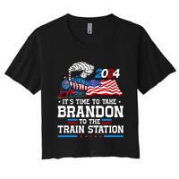 Brandon To Thetrain Station Kinda Day 2024 Women's Crop Top Tee