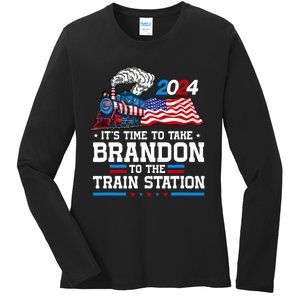 Brandon To Thetrain Station Kinda Day 2024 Ladies Long Sleeve Shirt