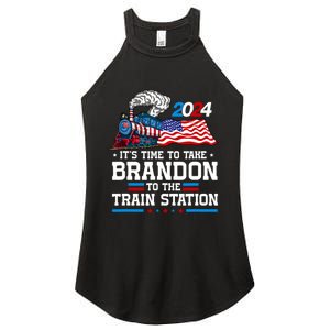 Brandon To Thetrain Station Kinda Day 2024 Women's Perfect Tri Rocker Tank