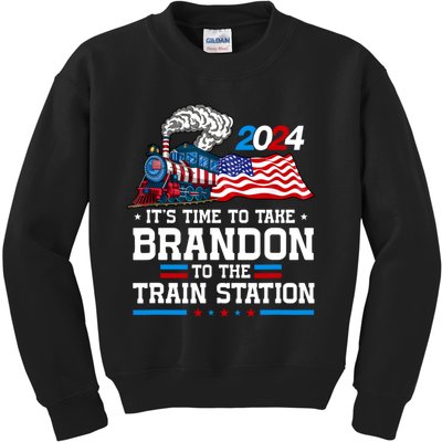 Brandon To Thetrain Station Kinda Day 2024 Kids Sweatshirt