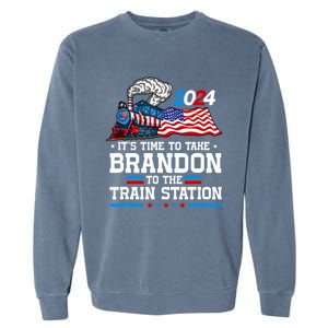 Brandon To Thetrain Station Kinda Day 2024 Garment-Dyed Sweatshirt