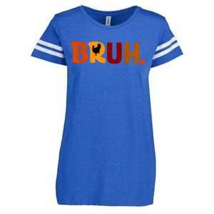 Bruh Thanksgiving Teens Turkey Bruh Enza Ladies Jersey Football T-Shirt