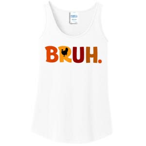 Bruh Thanksgiving Teens Turkey Bruh Ladies Essential Tank