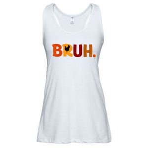 Bruh Thanksgiving Teens Turkey Bruh Ladies Essential Flowy Tank