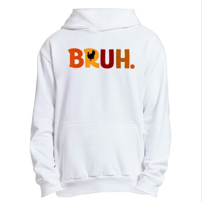 Bruh Thanksgiving Teens Turkey Bruh Urban Pullover Hoodie