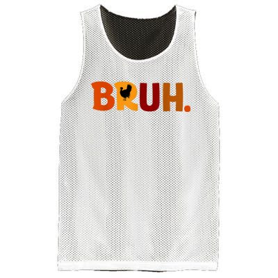 Bruh Thanksgiving Teens Turkey Bruh Mesh Reversible Basketball Jersey Tank