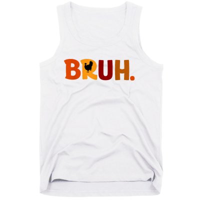 Bruh Thanksgiving Teens Turkey Bruh Tank Top