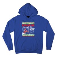 Braaap Through The Snow Ugly Motocross Christmas Gift Hoodie