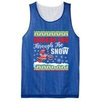 Braaap Through The Snow Ugly Motocross Christmas Gift Mesh Reversible Basketball Jersey Tank