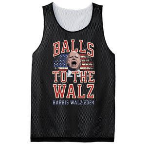 Balls To The Walz Tim Walz For Vp Walz And Harris Vote 47 Mesh Reversible Basketball Jersey Tank