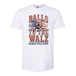 Balls To The Walz Tim Walz For Vp Walz And Harris Vote 47 Softstyle CVC T-Shirt