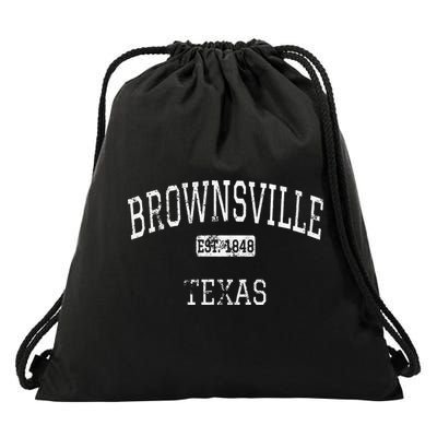 Brownsville Texas TX Vintage Drawstring Bag