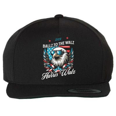 Ballz To The Walz Harris Walz 2024 Sunglasses Eagle Election Wool Snapback Cap