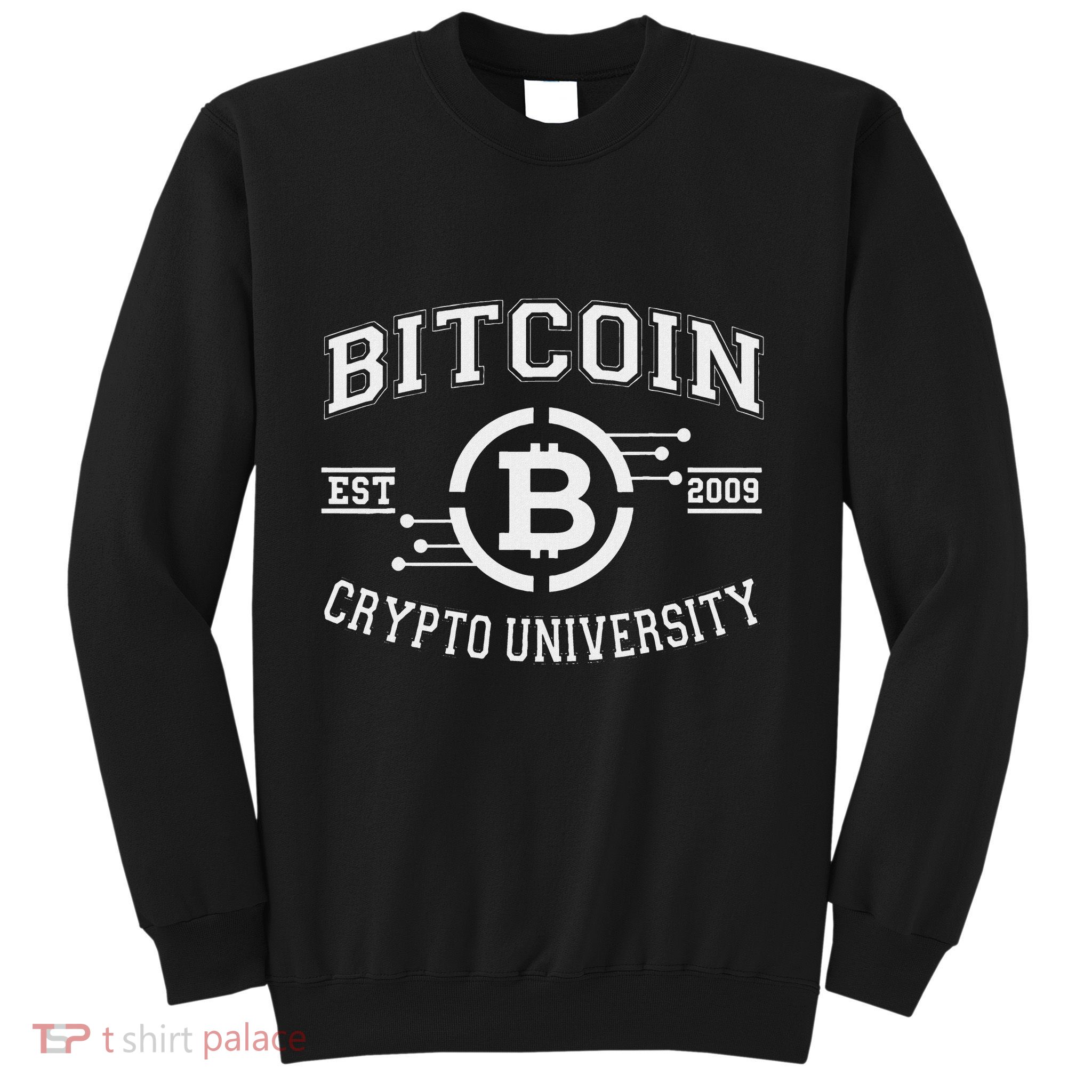 Bitcoin To The Moon Btc College Sweatshirt