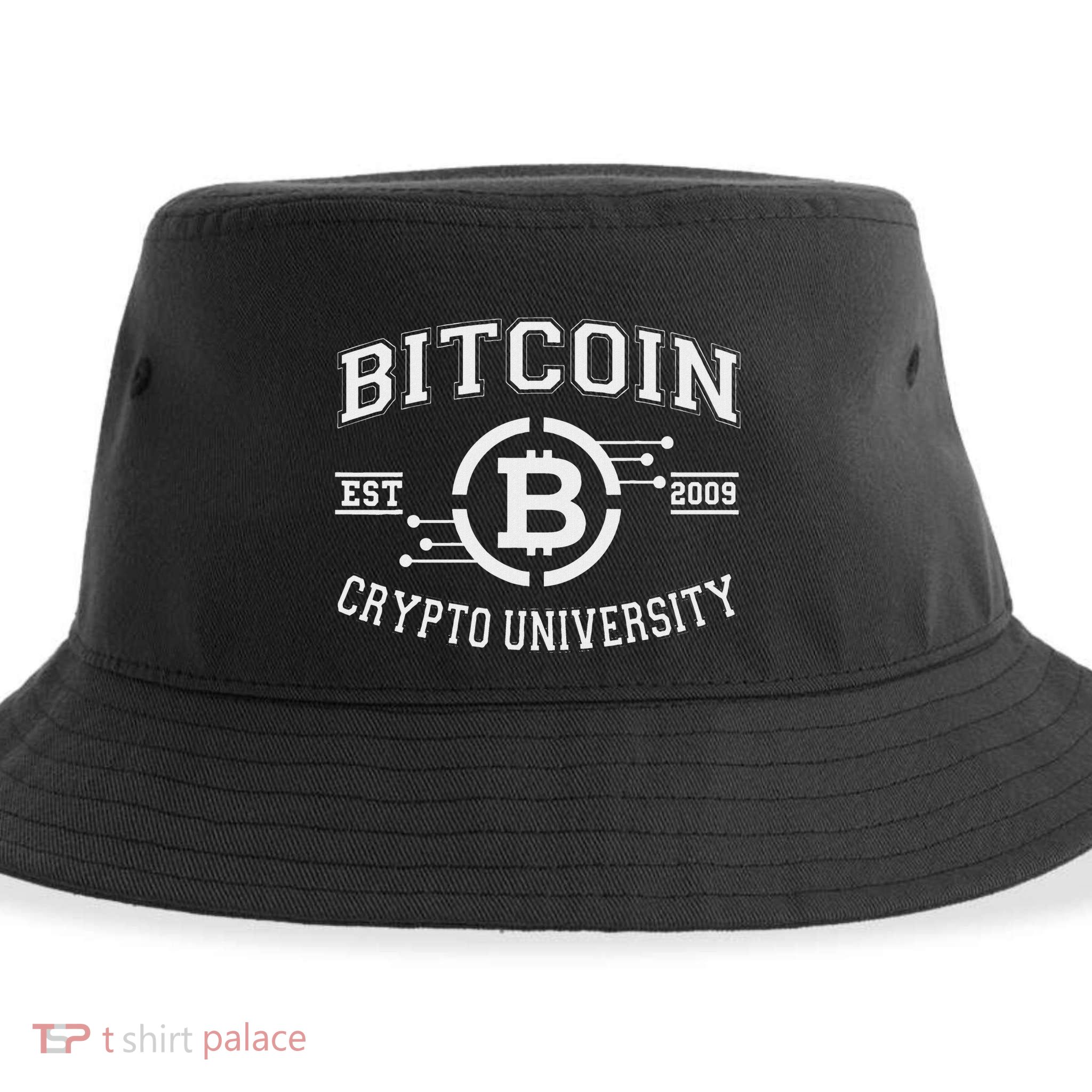 Bitcoin To The Moon Btc College Sustainable Bucket Hat
