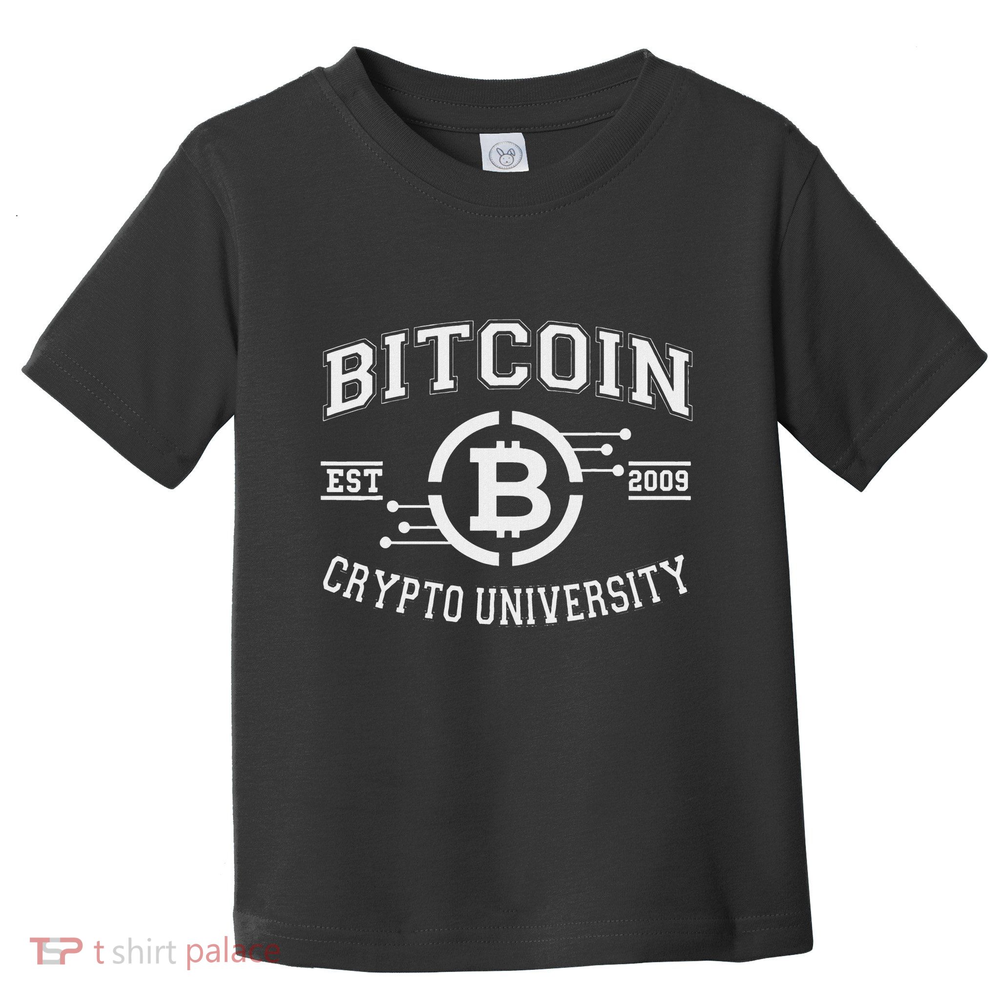 Bitcoin To The Moon Btc College Toddler T-Shirt