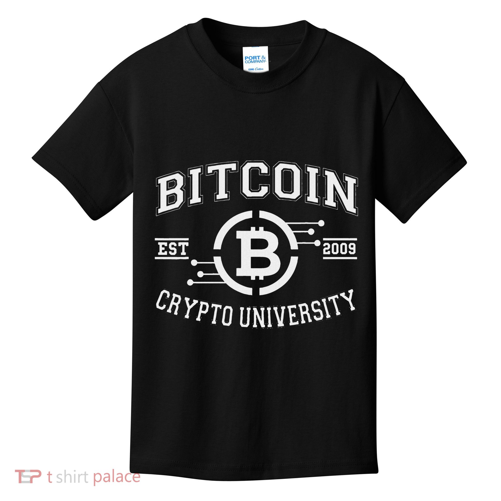 Bitcoin To The Moon Btc College Kids T-Shirt