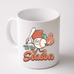 Baseball Tis The Season Retro Baseball Mom Game Day Baseball Love Coffee Mug