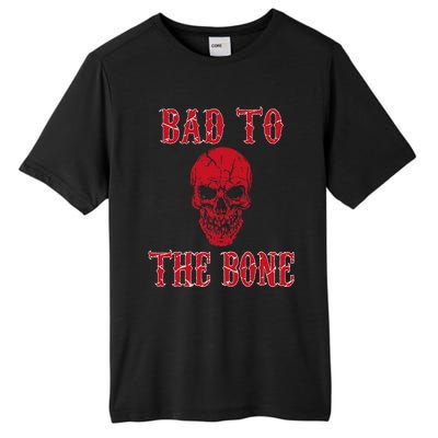 Bad To The Bone Skeleton Halloween Scary Tall Fusion ChromaSoft Performance T-Shirt