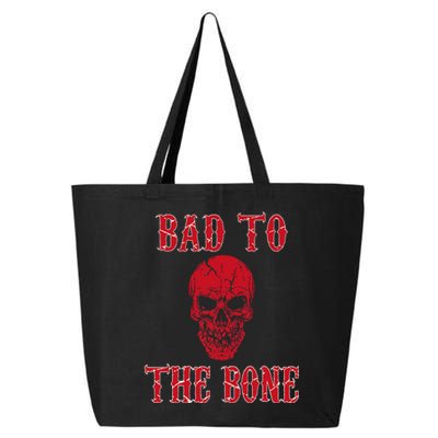 Bad To The Bone Skeleton Halloween Scary 25L Jumbo Tote