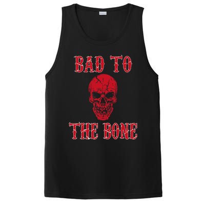 Bad To The Bone Skeleton Halloween Scary PosiCharge Competitor Tank