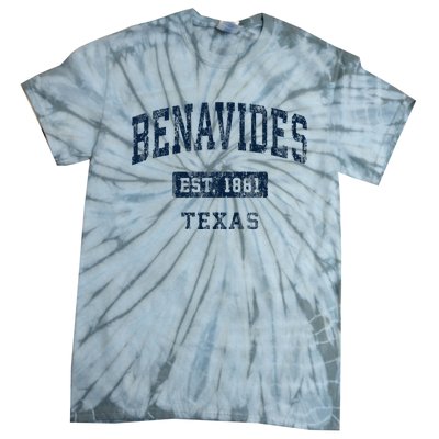 Benavides Texas Tx Vintage Sports Established Tie-Dye T-Shirt