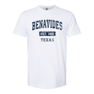 Benavides Texas Tx Vintage Sports Established Softstyle CVC T-Shirt