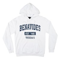 Benavides Texas Tx Vintage Sports Established Hoodie