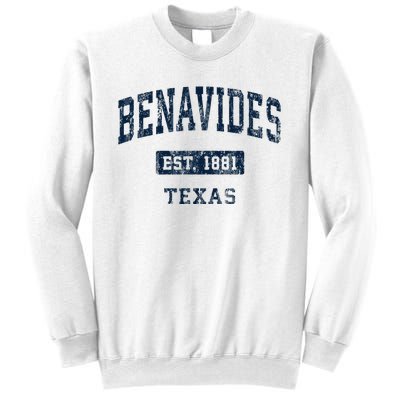 Benavides Texas Tx Vintage Sports Established Sweatshirt