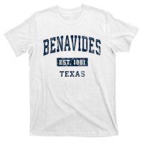 Benavides Texas Tx Vintage Sports Established T-Shirt