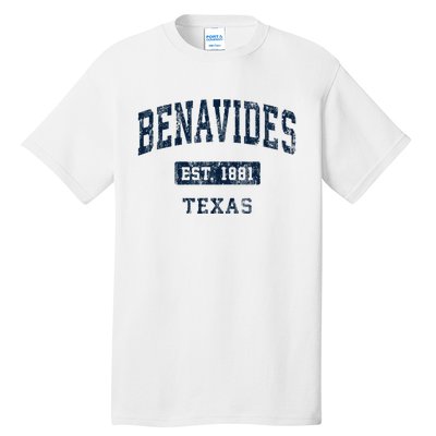 Benavides Texas Tx Vintage Sports Established Tall T-Shirt