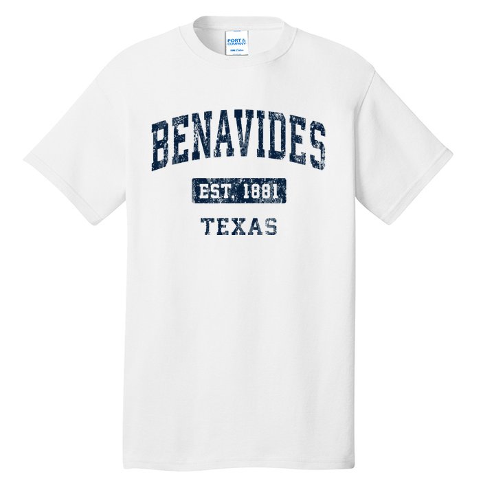 Benavides Texas Tx Vintage Sports Established Tall T-Shirt