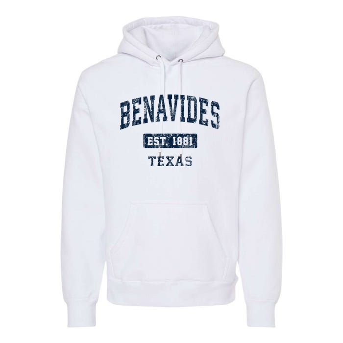 Benavides Texas Tx Vintage Sports Established Premium Hoodie