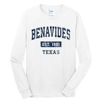 Benavides Texas Tx Vintage Sports Established Tall Long Sleeve T-Shirt