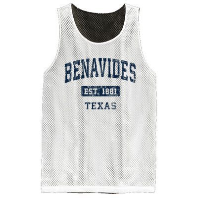 Benavides Texas Tx Vintage Sports Established Mesh Reversible Basketball Jersey Tank