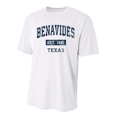 Benavides Texas Tx Vintage Sports Established Performance Sprint T-Shirt